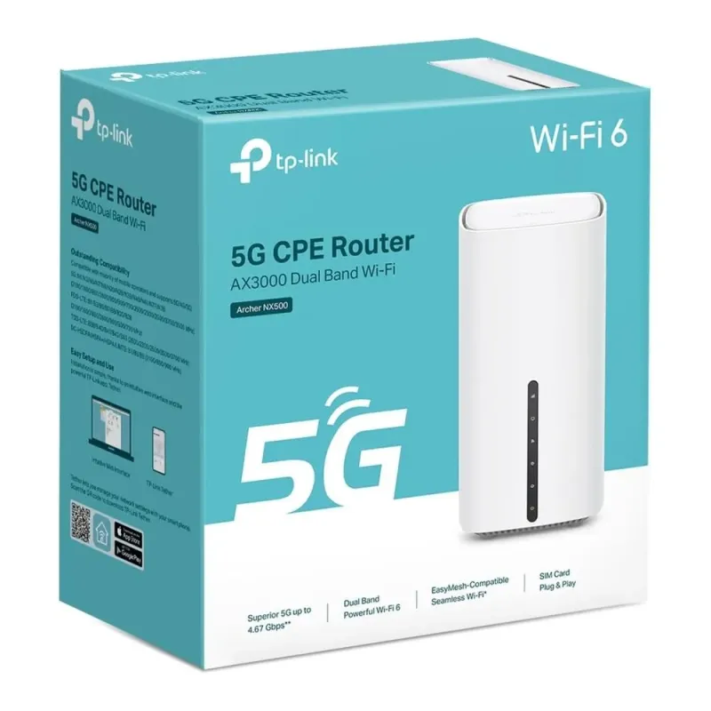 Router TP-Link Archer NX500 Wi-Fi 6 AX3000 5G 1xLAN/WAN 2xLAN