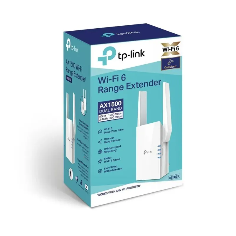 Wzmacniacz sygnału TP-Link RE505X AX1500 Wi-Fi 802.11b/g/n/ac/ax