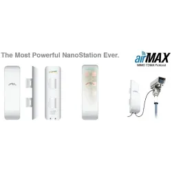 Urządzenie typu CPE UBIQUITI airMAX NanoStation M5 5GHz 16dBi 2xRJ45 2x2