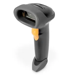 Czytnik kodów kreskowych DIGITUS przewodowy USB-RJ45 2m, 1D, stojak w