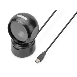 Czytnik kodów kreskowych DIGITUS przewodowy stacjonarny USB-A 1.4m, 1D i