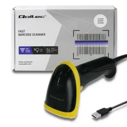 Czytnik kodów kreskowych Qoltec | 1D | 2D | USB | PartsPC.pl