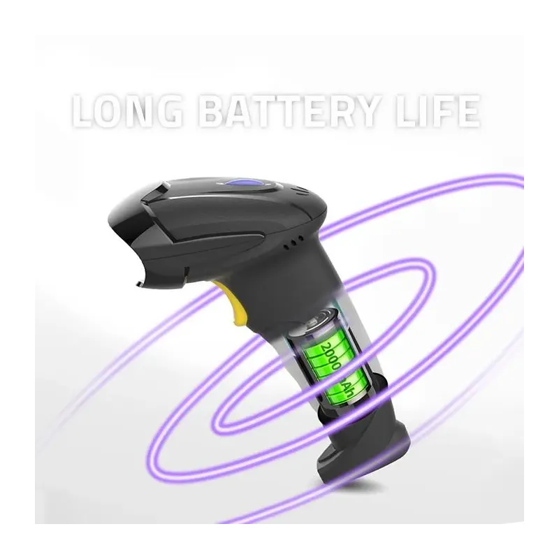 Czytnik kodów kreskowych Qoltec 1D | 2D | bezprzewodowy | 2.4GHz