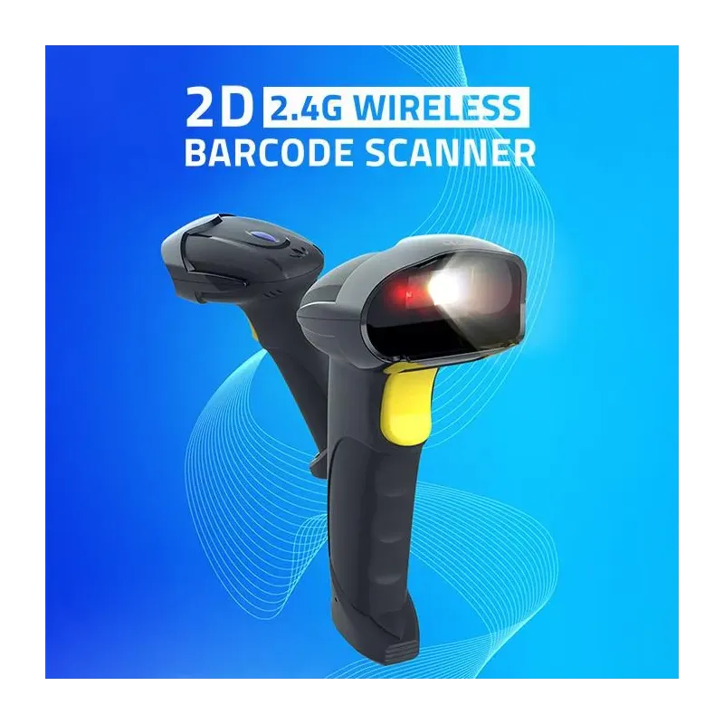 Czytnik kodów kreskowych Qoltec 1D | 2D | bezprzewodowy | 2.4GHz