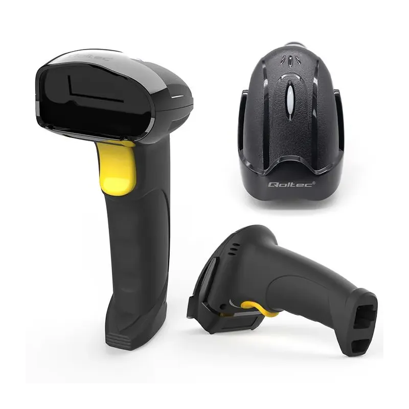 Czytnik kodów kreskowych Qoltec 1D | 2D | bezprzewodowy | 2.4GHz