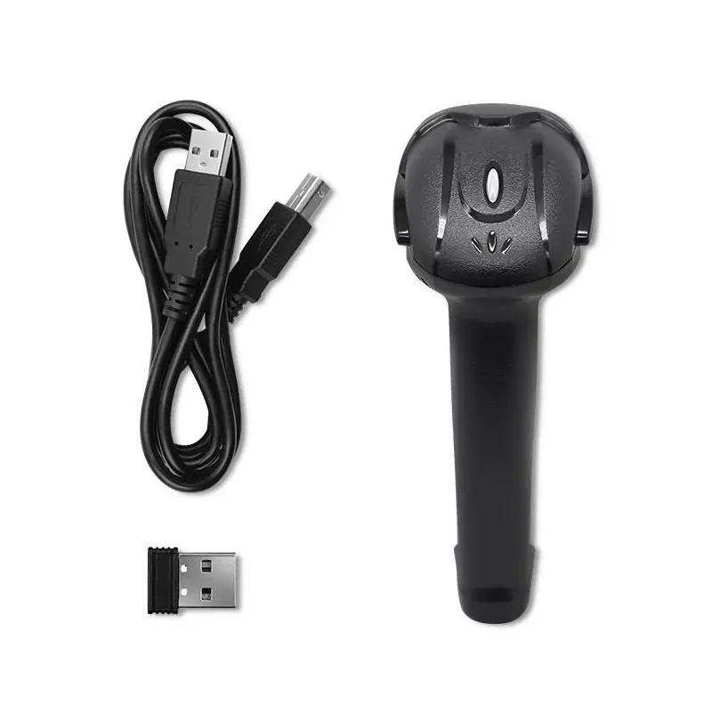 Czytnik kodów kreskowych Qoltec 1D | 2D | bezprzewodowy | 2.4GHz