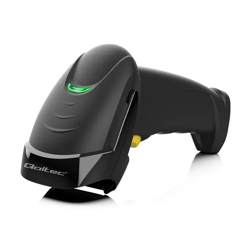 Czytnik kodów kreskowych Qoltec Laserowy 1D | 2D | Czarny