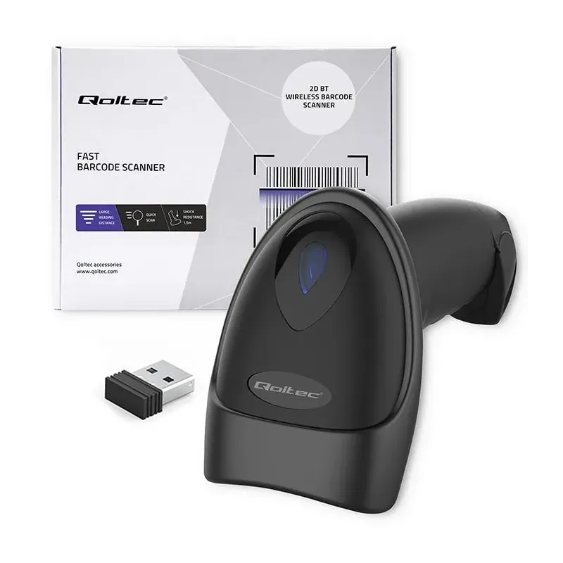 Czytnik kodów kreskowych Qoltec i QR | 1D 2D | USB | | PartsPC.pl