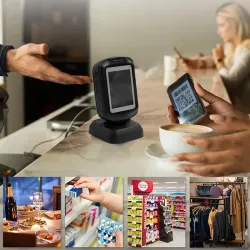 Czytnik kodów kreskowych Qoltec | stacjonarny | 1D i 2D | PartsPC.pl