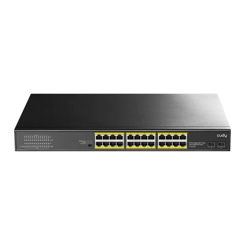 CUDY GS1028PS2 | przełącznik sieciowy, 24-portowy, Gigabit, PoE+, 300W