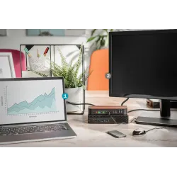 Przełącznik KVM DIGITUS 2 portowy DisplayPort do 1 port DP/HDMI 4K 60Hz