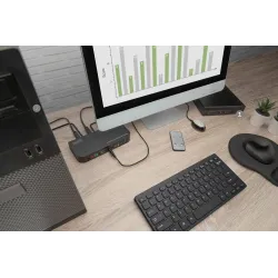 Przełącznik KVM DIGITUS 2 portowy HDMI 4K 60Hz 2xUSB audio IR