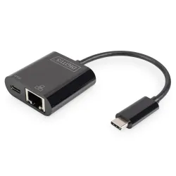 Karta sieciowa DIGITUS przewodowa USB 3.0 Typ C do RJ45 Gigabit Ethernet
