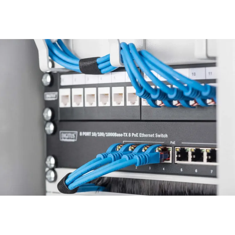 Patch panel pusty DIGITUS 10" 12 port 1U do modułów keystone (RAL 9005)