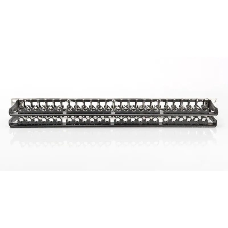 Patch panel pusty DIGITUS 19" 48 port 1U do modułów keystone (RAL 9005)