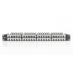Patch panel pusty DIGITUS 19" 48 port 1U do modułów keystone (RAL 9005)