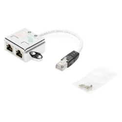 Adapter RJ45 DIGITUS AT-AG CX2 2x gniazdo RJ45 kat.5e ekran.