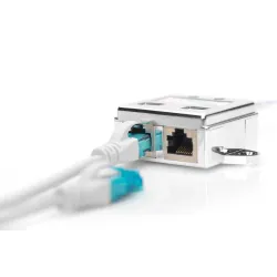 Adapter RJ45 DIGITUS AT-AG CX2 2x gniazdo RJ45 kat.5e ekran.