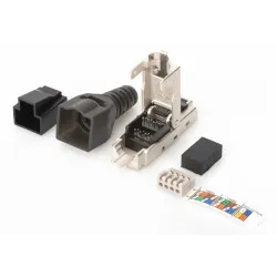 Wtyk RJ45 kat. 6A DIGITUS (8P8C) T568A/B 10GbE ekran., | PartsPC.pl
