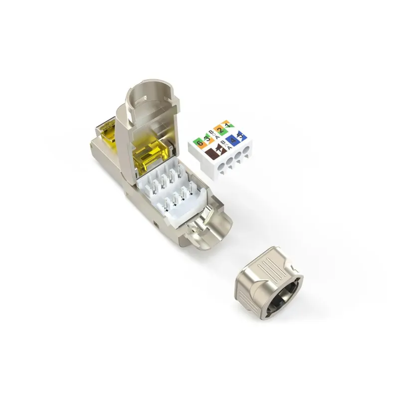 Wtyk RJ45 DIGITUS kat.6A, PoE++, 10GbE, ekranowany, metalowy,