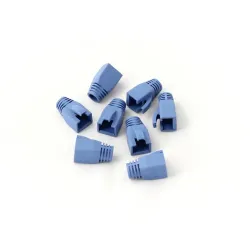 Osłonka DIGITUS na wtyk RJ45 (w opak. 10 szt.), niebieski, do kabli o dużej