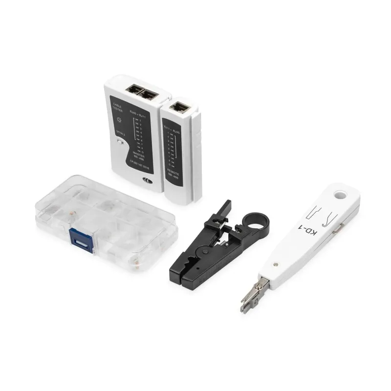 Zestaw narzędzi DIGITUS do wyszukiwania usterek, testowania i montażu