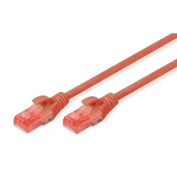 Patchcord DIGITUS UTP kat. 6 2m PVC czerwony