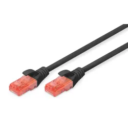 Patchcord DIGITUS UTP kat. 6 1m PVC czarny