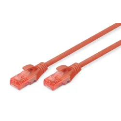 Patchcord DIGITUS UTP kat. 6 5m PVC czerwony