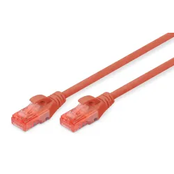 Patchcord DIGITUS UTP kat. 6 10m PVC czerwony