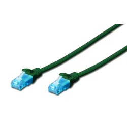 Patchcord DIGITUS UTP kat. 5e 7m PVC zielony