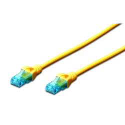 Patchcord DIGITUS UTP kat. 5e 7m PVC żółty
