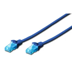 Patchcord DIGITUS UTP kat. 5e 20m PVC niebieski