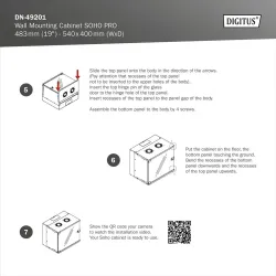 Szafa wisząca jednosekcyjna DIGITUS 19" 4U, SOHO PRO 240 x 540 x 400 mm,