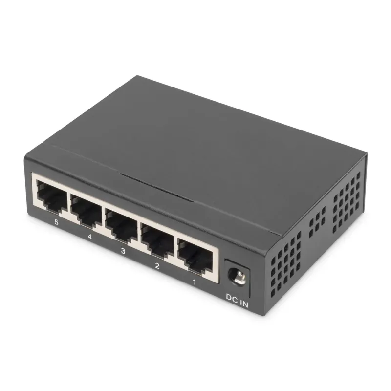Switch niezarządzalny DIGITUS 5-portowy Gigabit Ethernet 10/100/1000 Mini