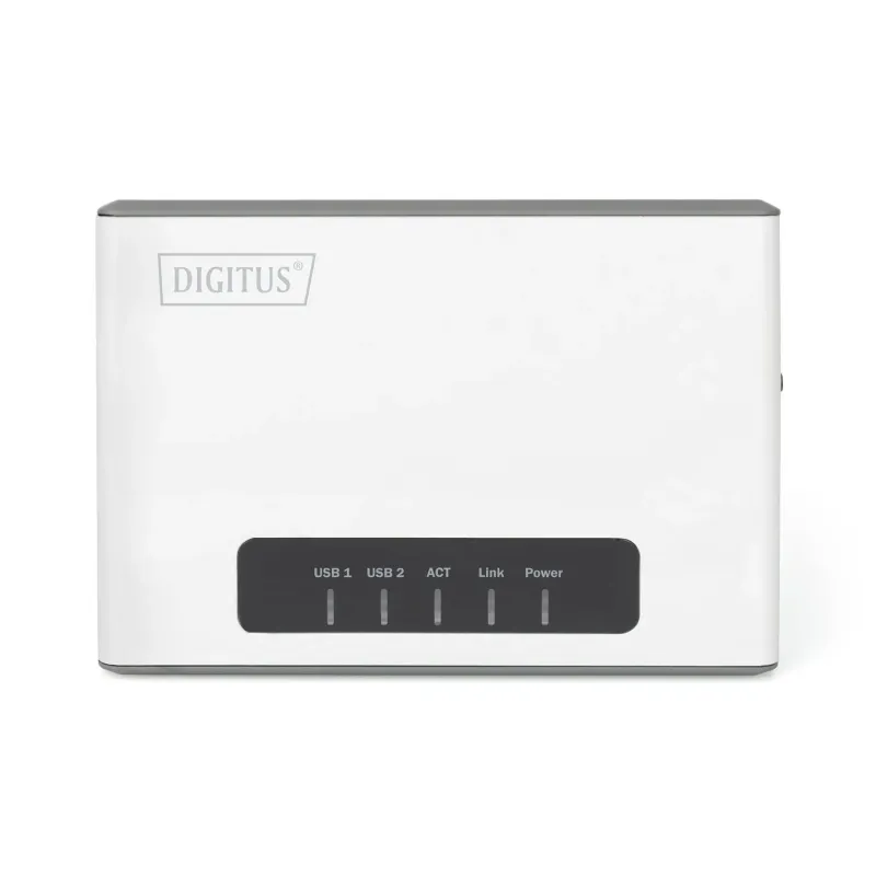 Serwer sieciowy DIGITUS wielofunkcyjny, bezprzewodowy 2-portowy, USB 2.0,