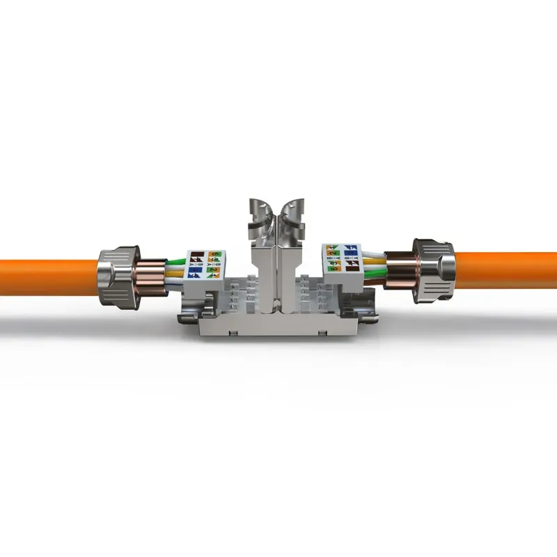 Moduł sieciowy DIGITUS do łączenia kabli kat.6A ekranowany, beznarzędziowy,