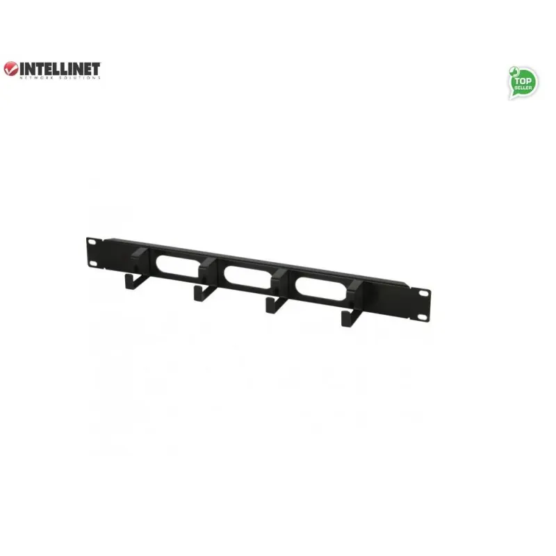 Organizer Kabli Intellient Rack 19" 1U 4x48mm, czarny