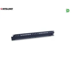 Organizer Kabli Intellient Rack 19" 1U z pokrywą, czarny
