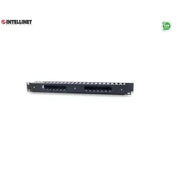Organizer Kabli Intellient Rack 19" 1U z pokrywą, czarny