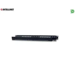 Organizer Kabli Intellient Rack 19" 1U z pokrywą, czarny