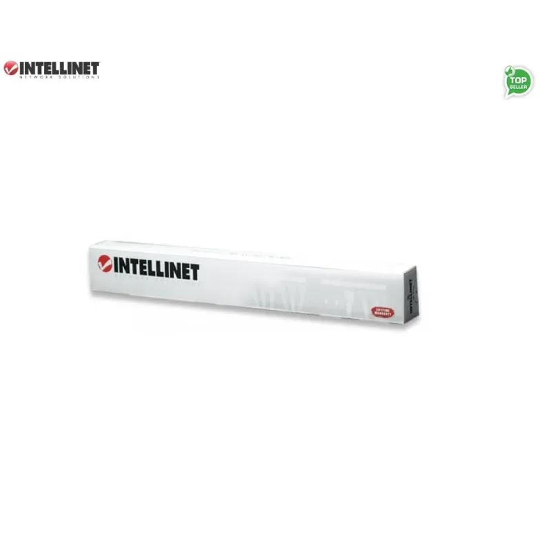 Organizer Kabli Intellient Rack 19" 1U z pokrywą, czarny