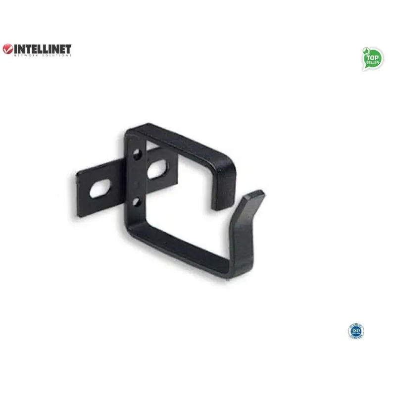 Organizer Kabli Intellient Rack 19" pojedynczy uchwyt, czarny