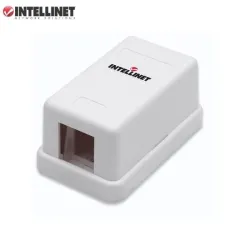 Obudowa gniazda Intellinet natynkowa Keystone, 1 port, biała