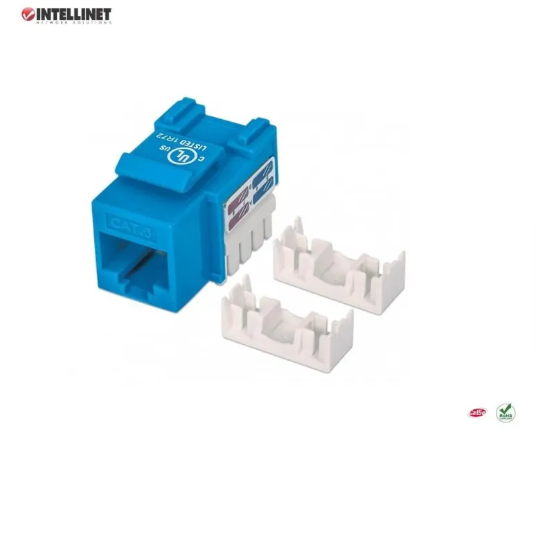 Moduł Keystone Intellinet RJ45 UTP Cat.6, niebieski