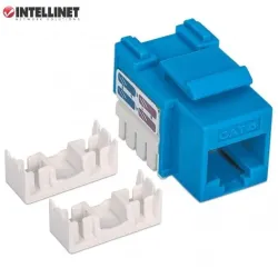 Moduł Keystone Intellinet RJ45 UTP Cat.6, niebieski
