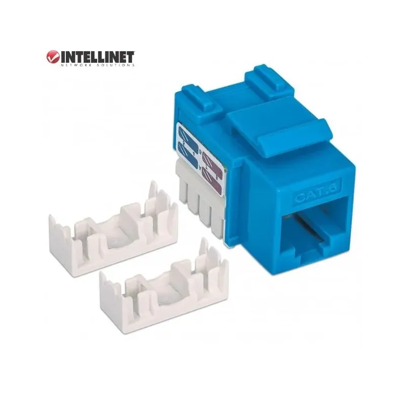 Moduł Keystone Intellinet RJ45 UTP Cat.6, niebieski