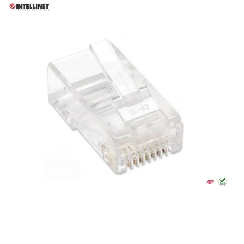 Wtyk Intellinet RJ45 8P/8C UTP Cat.5e/drut 100szt.