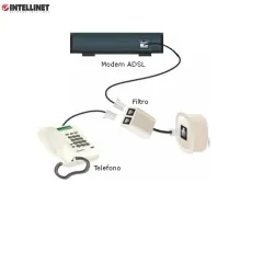 Rozdzielacz Intellinet 2/1 RJ11 ADSL