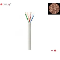 Kabel instalacyjny 100% miedź Intellinet skrętka Cat5e UTP drut, 305m biały
